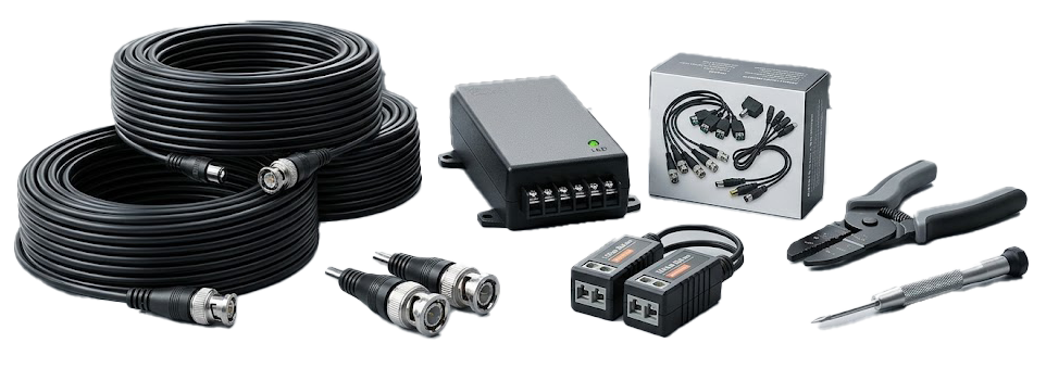 CCTV Accessories, Cables &amp; Power Adapters