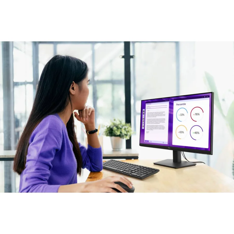 Dell Pro E2425HM Monitor – 24" Full HD IPS Display, 100Hz, 5ms, HDMI / DisplayPort / VGA – 3 Year Warranty