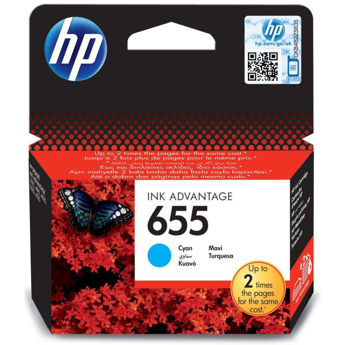 HP Ink 655 Cyan
