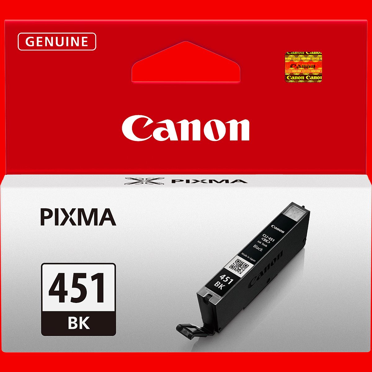 CANON CLI-451BK Black Genuine Ink Cartridgec, Prints Up to 495 A4 Pages