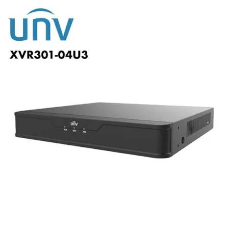 جهاز تسجيل كاميرات مراقبة يونيارش Uniarch XVR301-16Q3 سعة 16 قناة دقة 8 ميجابكسل 4K يدعم قرص صلب 1HDD