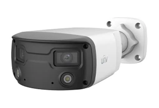 كاميرا مراقبة شبكية بولت يونيارش Uniarch IPC2K24SE-DF40KMC-WL-I0 دقة 4 ميجابكسل زاوية عريضة OmniView تصوير ملون إضاءة دافئة PoE
