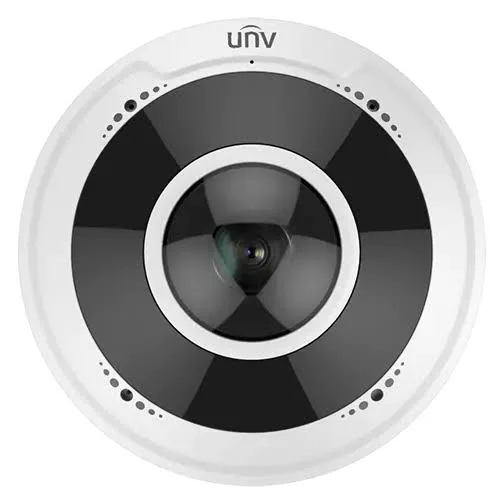 كاميرا مراقبة شبكية عين السمكة يونيارش Uniarch IPC815SB-ADF14K-I0 دقة 5 ميجابكسل بانورامية 360 درجة OmniView رؤية ليلية IR مع PoE