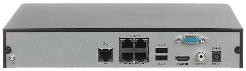 جهاز تسجيل شبكي NVR301-04S3 سعة 4 قنوات بدقة 4K وباندويث 64Mbps ودعم قرص صلب 1 SATA