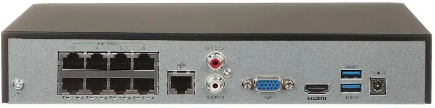 جهاز تسجيل شبكي NVR501-08B سعة 8 قنوات بدقة 4K وباندويث مرتفع 80Mbps ودعم قرص صلب 1 SATA