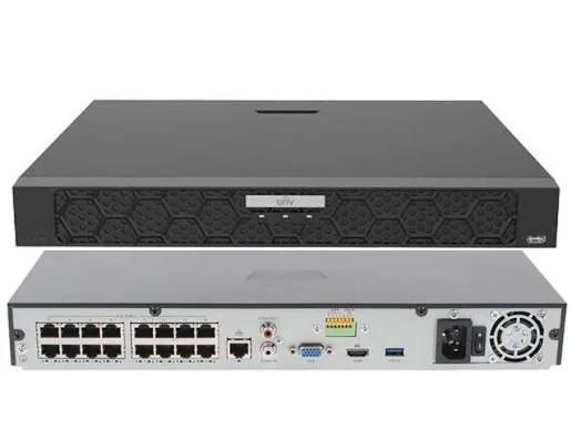 جهاز تسجيل شبكي NVR502-16B سعة 16 قناة بدقة 4K وباندويث مرتفع ودعم قرصين صلبين 2 SATA