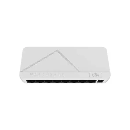 سويتش شبكة يونيارش NSW1010-8GT-IN بـ 8 منافذ جيجابت سرعة 10/100/1000 ميجابت بهيكل بلاستيكي مكتبي