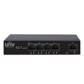 سويتش شبكة يونيارش NSW2010-5GT-POE-IN بـ 5 منافذ جيجابت (4 منافذ PoE + منفذ Uplink مستقل)