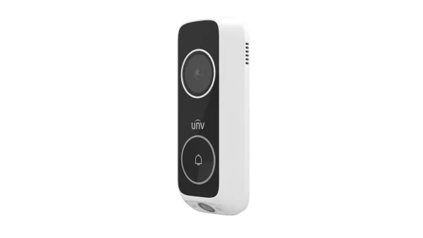جرس باب ذكي يونيبيو ED-525B-WB بعدستين مزدوجتين (3MP + 2MP) يدعم واي فاي والاتصال عبر تطبيق UNV-Link