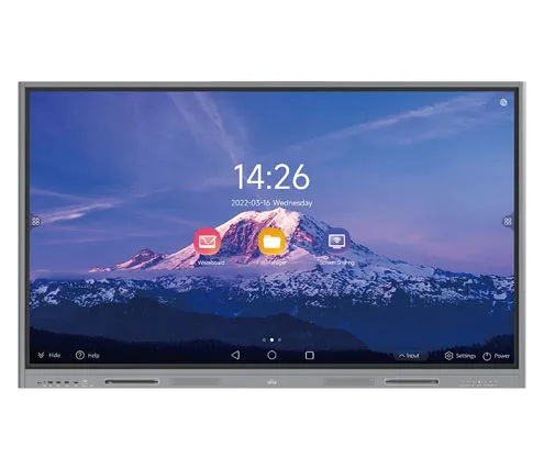 شاشة تفاعلية ذكية يونيبيو MW3586-U-C مقاس 86 بوصة بدقة 4K UHD ومعالج Amlogic T982 وذاكرة 4GB/32GB