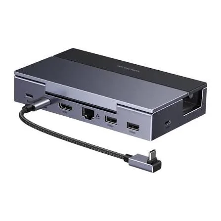 محطة إرساء وتوصيل ألعاب يو إس بي سي جديدة يوجرين UGREEN تضم HDMI وشبكة RJ45 جيجابت ومنافذ USB مع شحن PD لمنصات Steam Deck موديل 75126