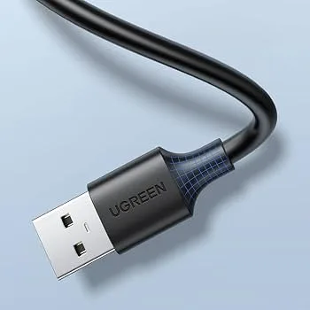 كابل تمديد ووصلة يو إس بي UGREEN USB 2.0 من نوع A ذكر إلى A أنثى بطول 1.5 متر موديل 10315 (أسود)
