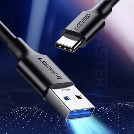 كابل بيانات وشحن سريع يو إس بي سي إلى USB 3.0 يوجرين UGREEN بتيار 3A بطول 1 متر موديل 20882