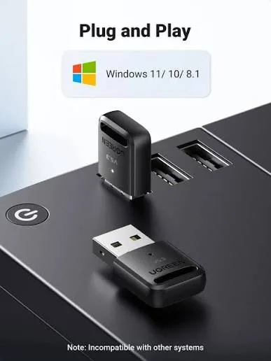 محول ولاقط بلوتوث يو إس بي 5.3 يوجرين UGREEN بتصميم انسيابي موديل 90225