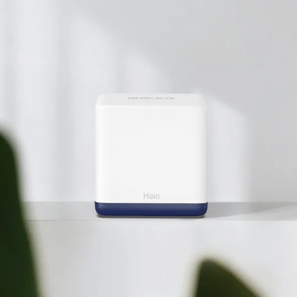 نظام شبكة واي فاي منزلية ذكية ميش ميركوسيس MERCUSYS Halo H50G (حزمة 3 وحدات) بسرعة AC1900 ومنافذ جيجابت كاملة