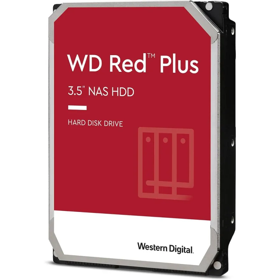 Western Digital WD Red Plus 4TB NAS Hard Drive WD40EFPX – 4TB, 5400RPM, SATA 6Gb/s, CMR, 256MB Cache, 3.5" Internal HDD