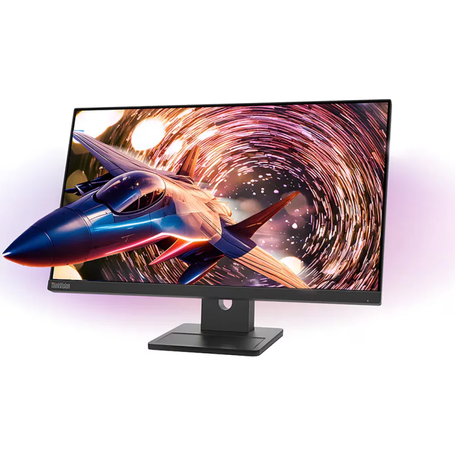 Lenovo ThinkVision E24q-30 Monitor – 24" QHD (2560×1440) IPS, 100Hz, Built-in Speakers, HDMI 2.1 &amp; DisplayPort, Adjustable Stand – 3 Year Warranty