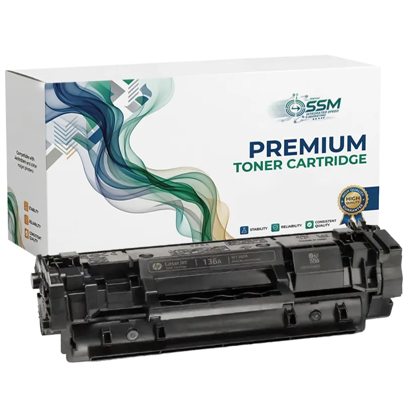 HP 136A Black Toner Cartridge (W1360A) – Compatible with M208dw / M209dw / M211dw / M232dw / M233dw