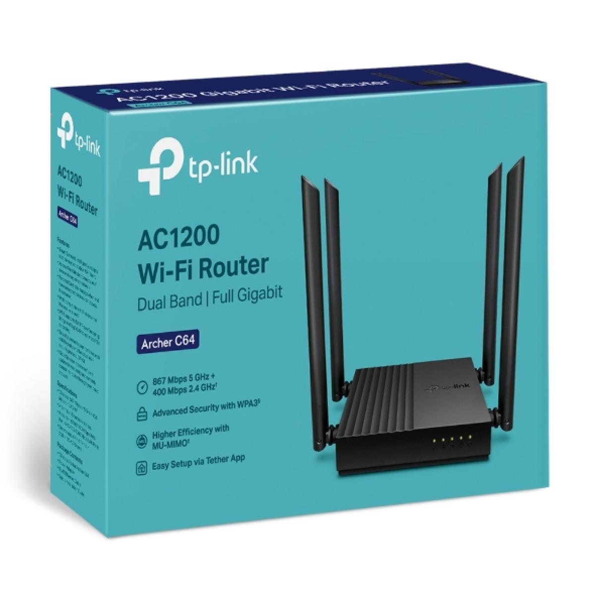 TP-Link Archer AC1200 Dual Band Gigabit WiFi Router 1200Mbps Wireless Router