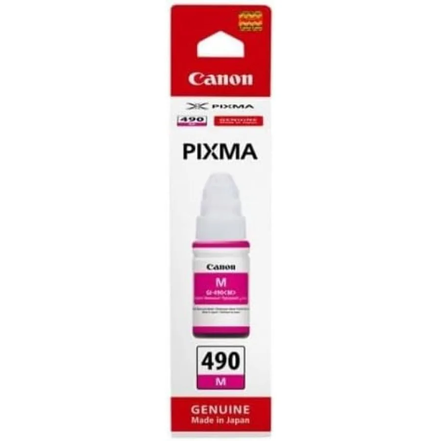 CANON GI-490 Magenta Ink Bottle, Prints Up to 7,000 A4 Pages, 70 ml