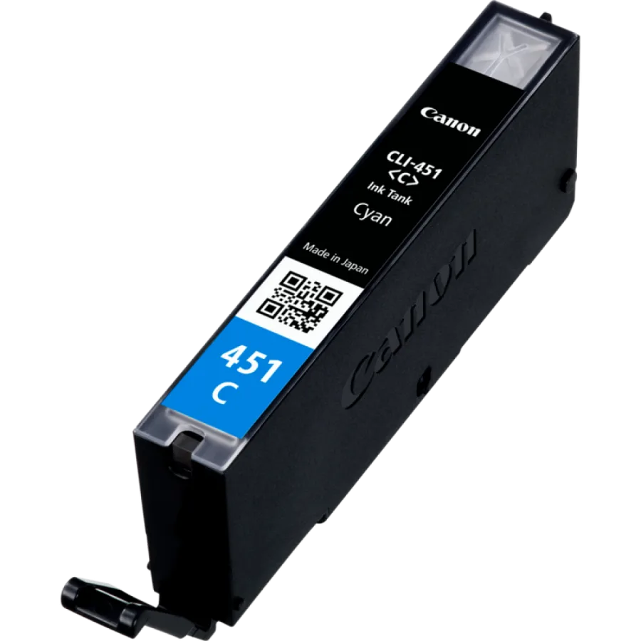 CANON CLI-451C Cyan Genuine Ink Cartridge, Prints Up to 304 A4 Pages