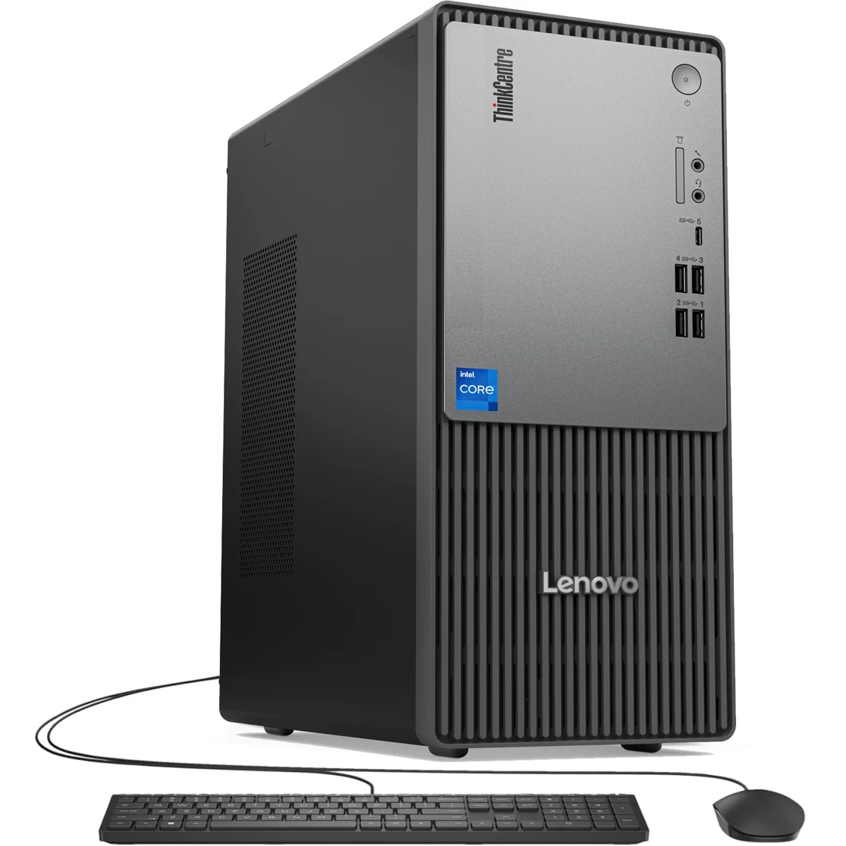 Lenovo ThinkCentre neo 50t Gen 5 Desktop PC – 14th Gen Intel® Core™ i3-14100, 8GB DDR5, 512GB SSD, USB Keyboard & Mouse
