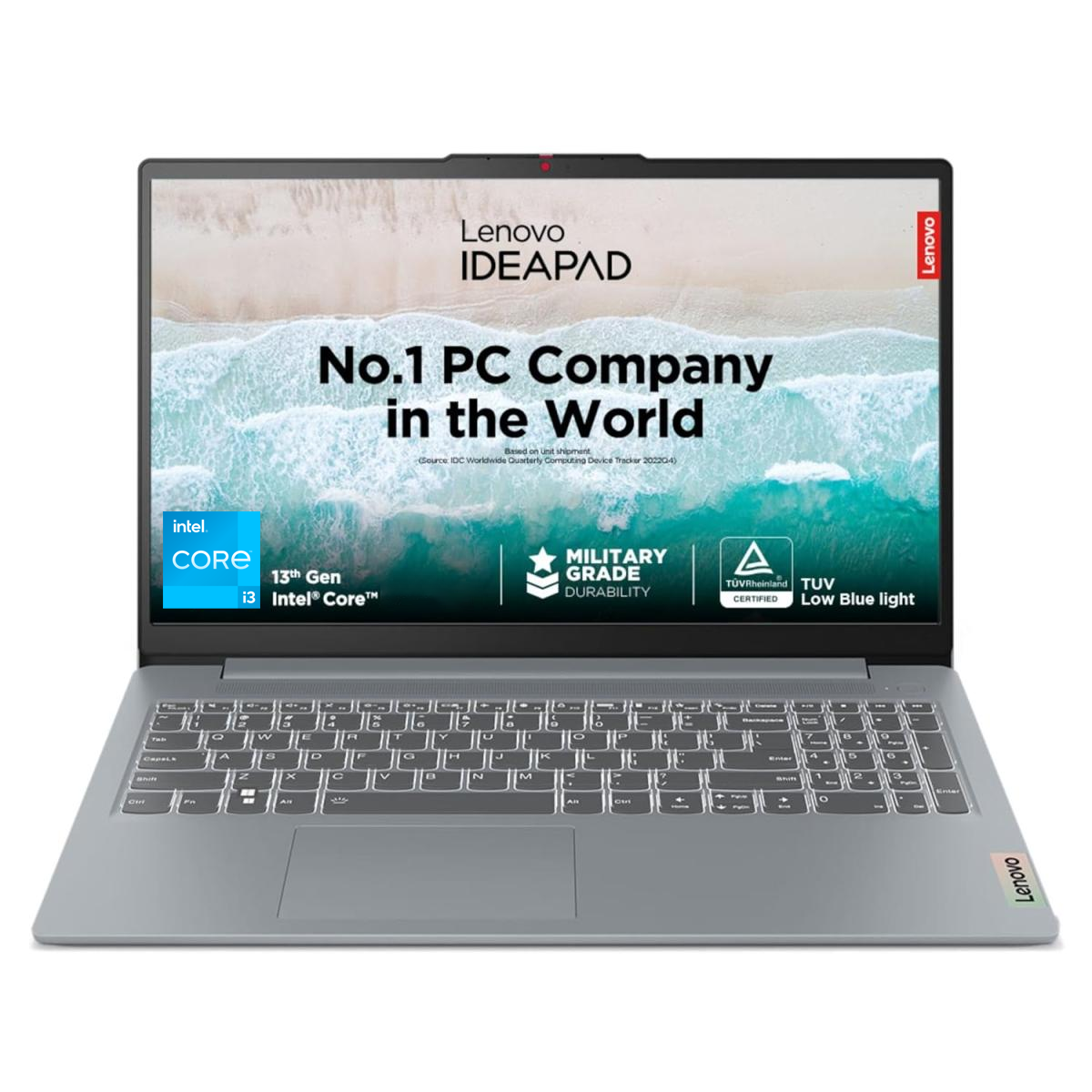 لابتوب Lenovo IdeaPad Slim 3i – Intel Core i3 الجيل الثالث عشر، 8GB RAM، 512GB SSD، شاشة FHD مقاس 15.6 بوصة