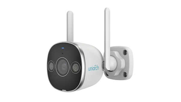 كاميرا مراقبة Uniarch UHO-B2D-M5F3D خارجية 5 ميجابكسل Bullet مع Wi-Fi، رؤية ليلية ذكية وإضاءة مزدوجة
