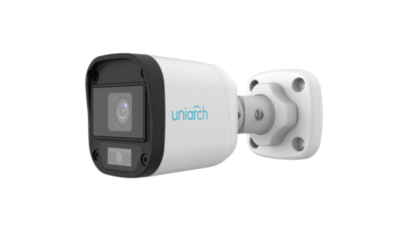 كاميرا مراقبة خارجية بولت يونيارش Uniarch UAC-B115-F40-W دقة 5 ميجابكسل تصوير ملون 20 متر إضاءة بيضاء