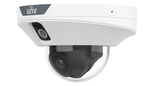 كاميرا مراقبة ذكية شبكية ميني دوم عدستين يونيارش Uniarch IPC312LP-ADF20KC-DL دقة 2 ميجابكسل ردع نشط صوت وصورة PoE