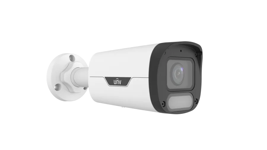 كاميرا مراقبة شبكية بولت معدنية يونيارش Uniarch IPC2318LE-DF40KM-WP دقة 8 ميجابكسل 4K تصوير ملون 24/7 OwlView إضاءة دافئة PoE