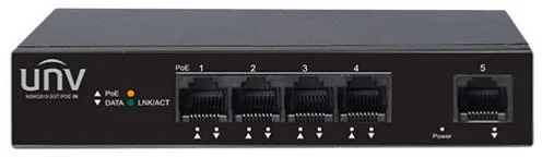 سويتش شبكة يونيارش NSW2010-5GT-POE-IN بـ 5 منافذ جيجابت (4 منافذ PoE + منفذ Uplink مستقل)