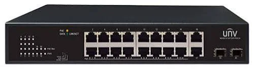 سويتش شبكة يونيارش NSW2010-18GT2GP-POE-IN بـ 16 منفذ جيجابت PoE مع 4 منافذ Uplink (منفذا RJ45 + منفذا SFP فايبر)