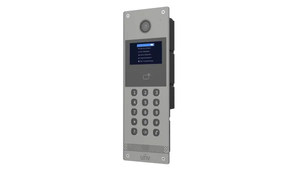 محطة إنتركم خارجية ذكية للعمارات السكنية يونيبيو OEU-301S-HMKA بشاشة 3.97 بوصة ولوحة أزرار برايل ودعم 500 شقة داخلية