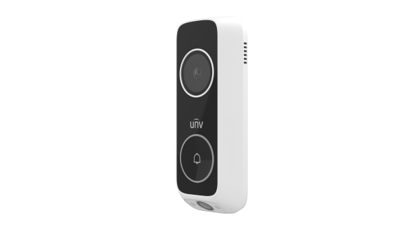 جرس باب ذكي يونيبيو ED-525B-WB بعدستين مزدوجتين (3MP + 2MP) يدعم واي فاي والاتصال عبر تطبيق UNV-Link