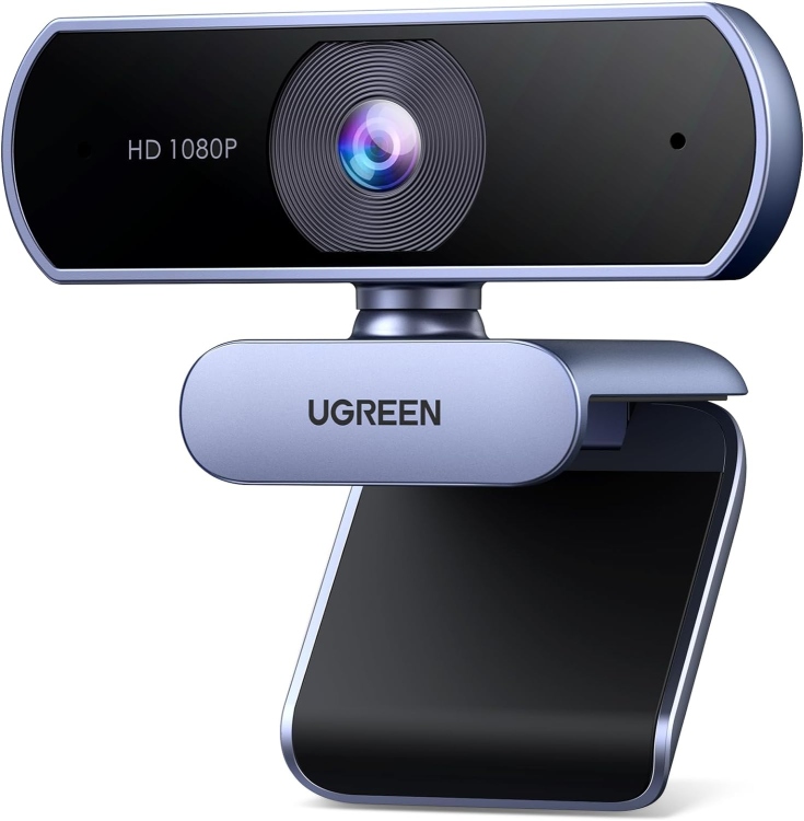 كاميرا ويب USB عالية الدقة 1080P يوجرين UGREEN CM678 بمايكروفون مدمج وكابل بطول 2 متر موديل 15728