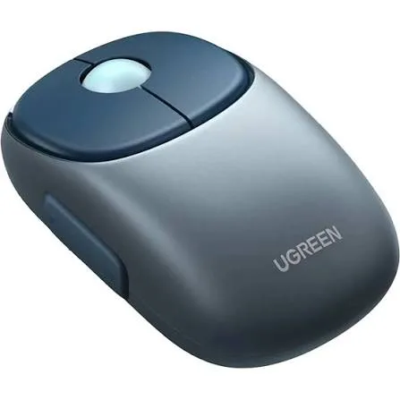 ماوس لاسلكي متعدد الأجهزة يوجرين UGREEN MU102 FUN+ يدعم الاتصال بـ 3 أجهزة معاً عبر 2.4G وبلوتوث مزدوج موديل 90538 (أسود)