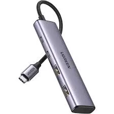 UGREEN CM473 USB-C to 2-Port USB-A + 2-Port USB-C Hub up to 5Gbps (Aluminium Case) - Model 15395