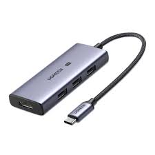 محول وموزع يو إس بي سي يوجرين UGREEN CM500 يضم مخرج HDMI فائق الوضوح بدقة 8K@30Hz و5 منافذ USB 3.0 موديل 50629