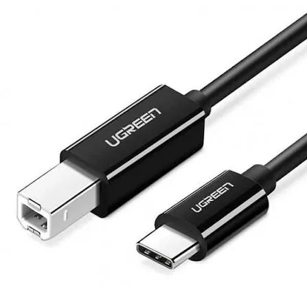 كابل طابعة يو إس بي سي إلى يو إس بي بي 2.0 يوجرين UGREEN بطول 2 متر موديل 50446 (أسود)