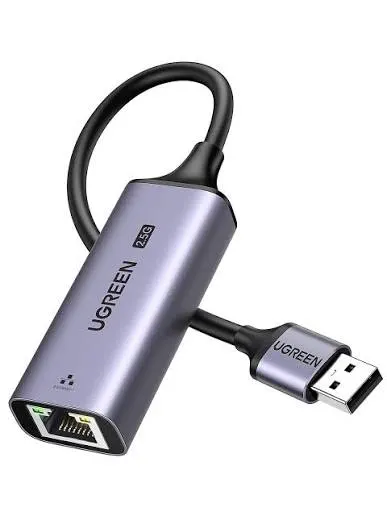 كرت ومحول شبكة يو إس بي 3.0 جيجابت إيثرنت 1000Mbps يوجرين UGREEN موديل 20255 (أبيض)
