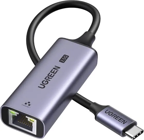 كرت ومحول شبكة يو إس بي جديد فائق السرعة 2.5 جيجابت يوجرين UGREEN USB-A to RJ45 2.5G موديل 25051