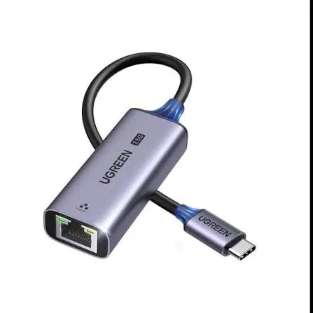 كرت ومحول شبكة يو إس بي سي جديد فائق السرعة 2.5 جيجابت يوجرين UGREEN USB-C 3.1 Gen 1 to 2.5G موديل 25052
