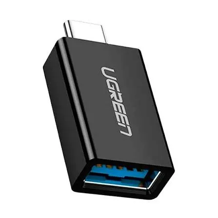 وصلة ومحول يو إس بي سي ذكر إلى يو إس بي 3.0 أنثى جديد يوجرين UGREEN موديل 20808 (أسود)