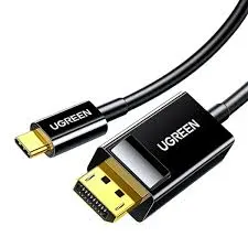 كابل شاشة وعرض يو إس بي سي إلى ديسبلاي بورت DP يوجرين UGREEN بطول 1.5 متر موديل 50994 (أسود)