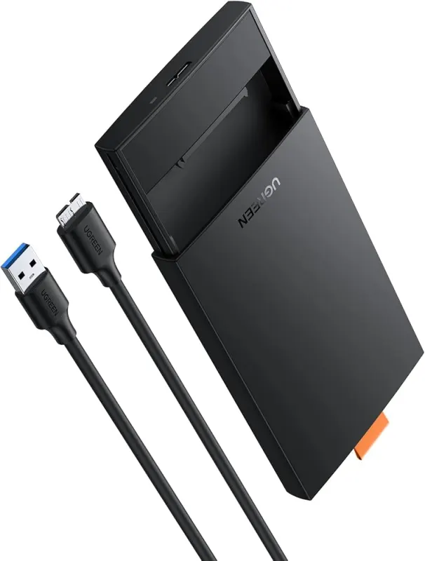 صندوق وكابينة هارد ديسك خارجي 2.5 بوصة يوجرين UGREEN USB 3.0 بتركيب سريع بدون أدوات موديل 60353