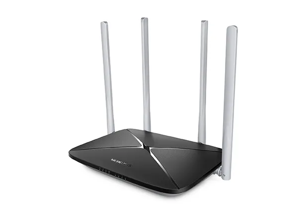 راوتر واي فاي ثنائي النطاق ميركوسيس MERCUSYS AC12 بسرعة AC1200 بأربعة هوائيات خارجية