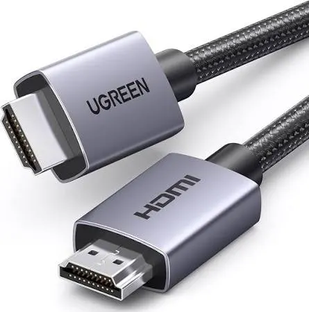 كابل شاشة وعرض HDMI يوجرين UGREEN نحيف وعصري بهيكل ألمنيوم رمادي يدعم 4K @ 60Hz (متوفر بخيارات أطوال 1م، 2م، 3م)